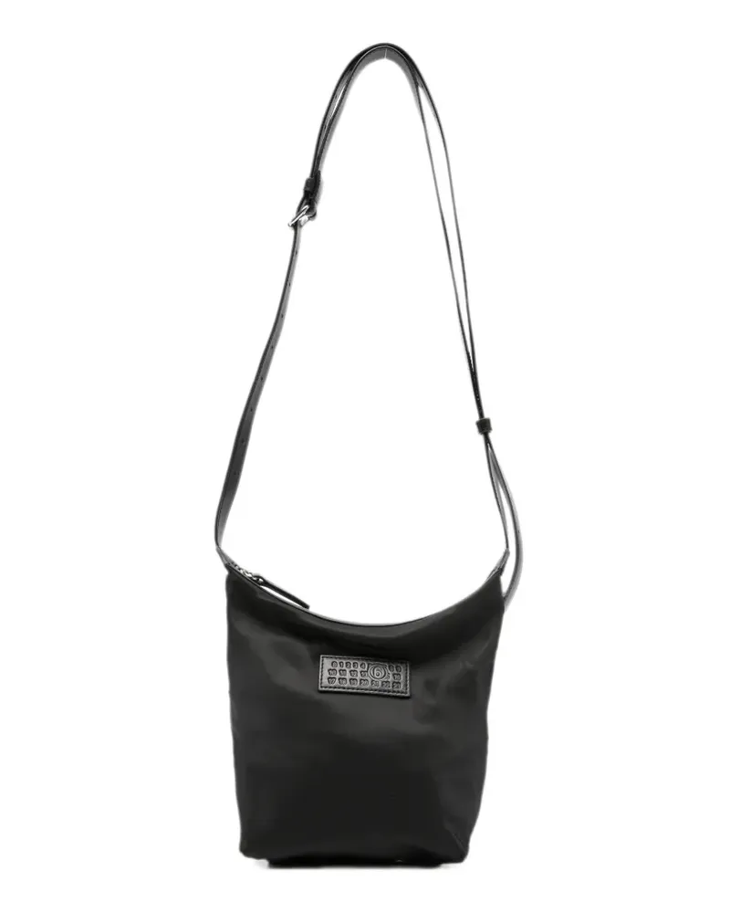 Maison Margiela Umhängetasche mit Logo-Patch - Schwarz Schwarz