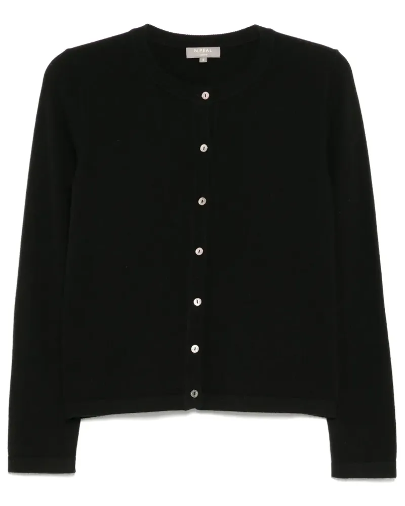 N.Peal Hallie Cardigan - Schwarz Schwarz