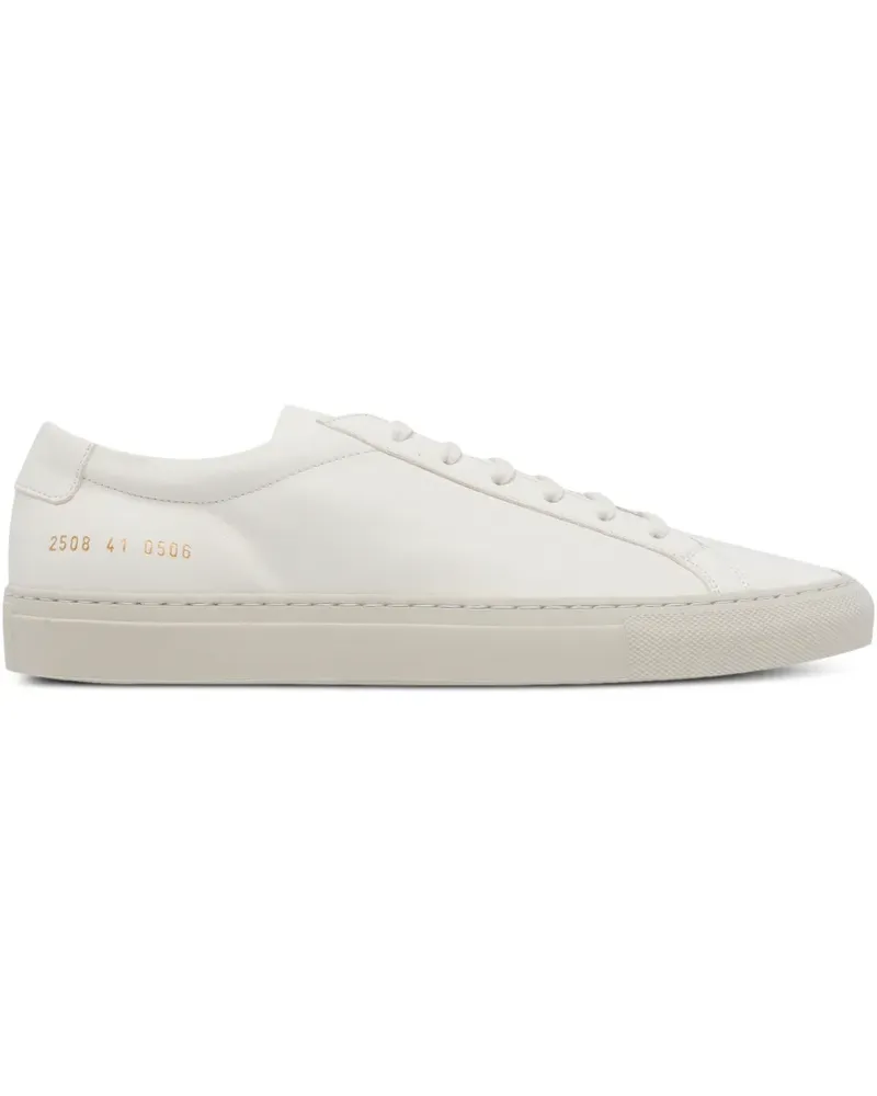 Common Projects round-toe leather sneakers - Weiß Weiß