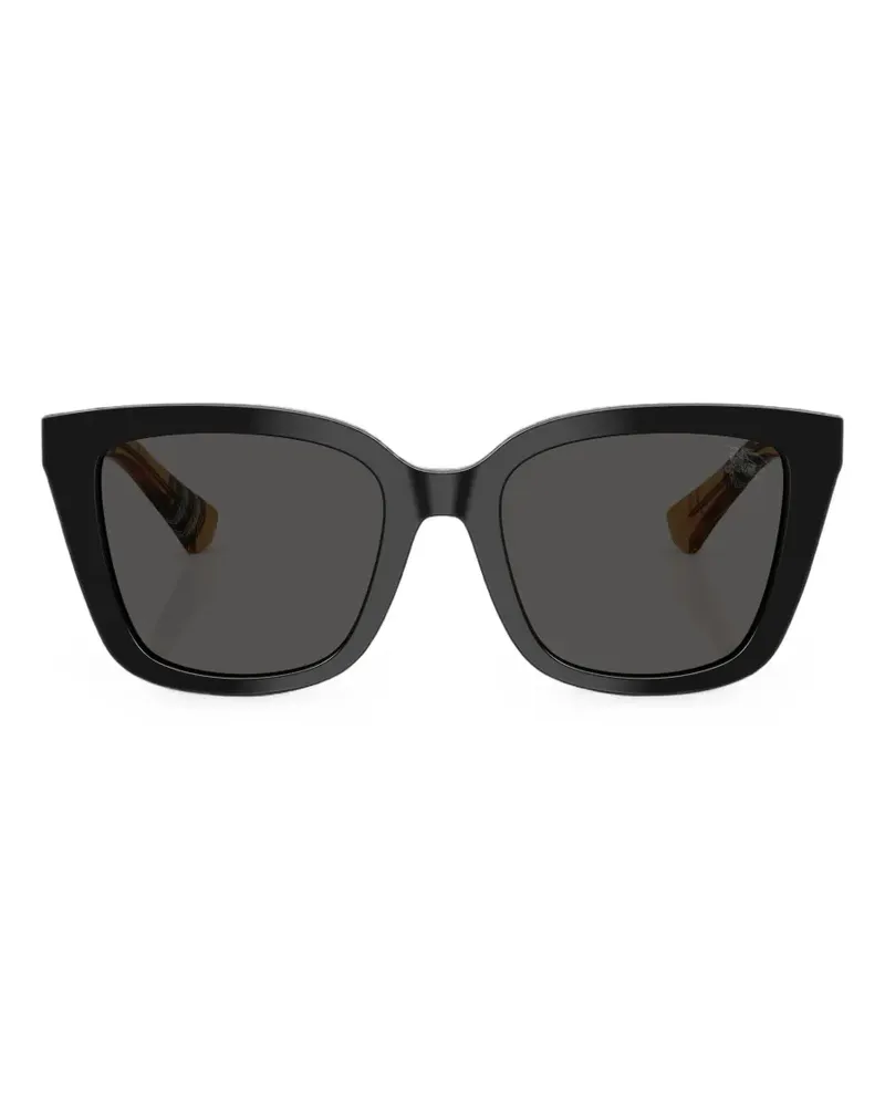 Burberry Sonnenbrille mit eckigem Gestell - Schwarz Schwarz