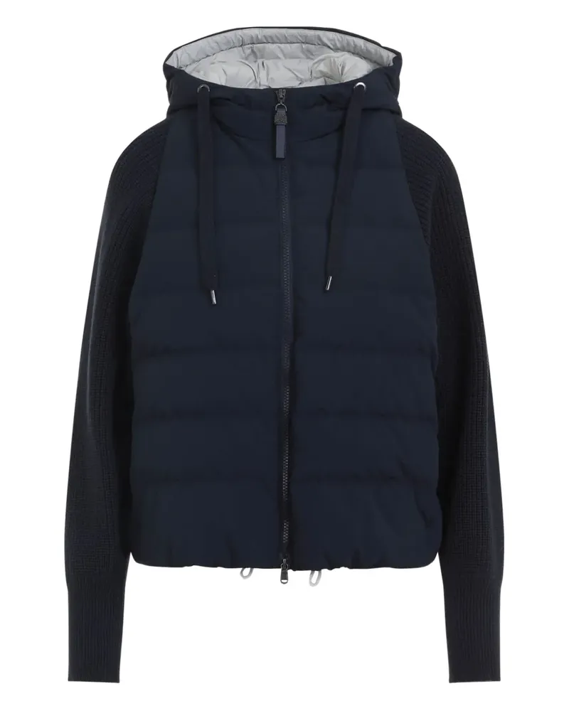 Brunello Cucinelli Gefütterte Kapuzenjacke - Blau Blau