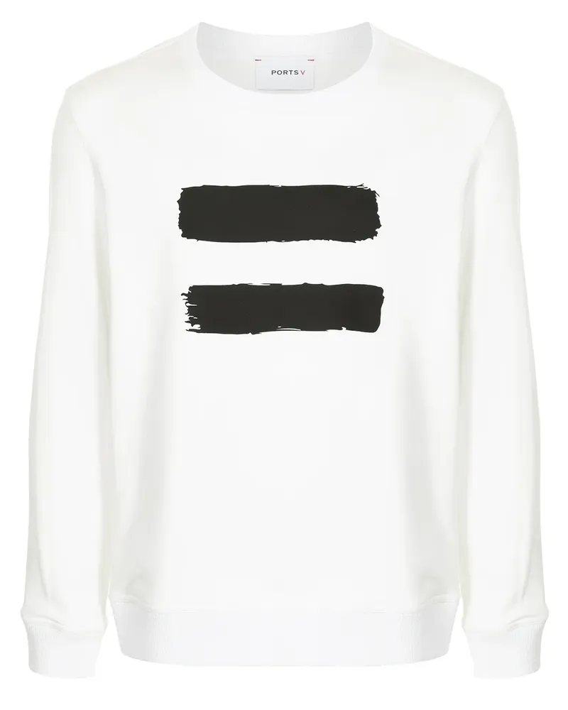 Ports V Sweatshirt mit "Stronger Together"-Print - Weiß Weiß