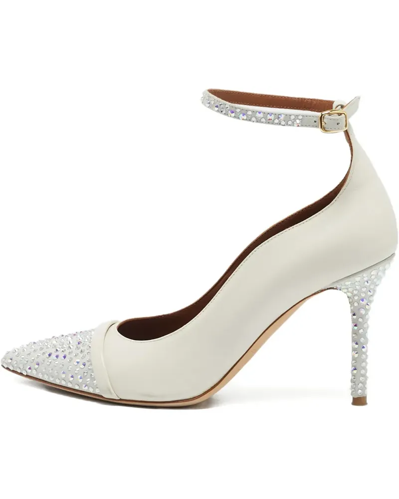 Malone Souliers Pumps mit Kristallen 90mm - Weiß Weiß