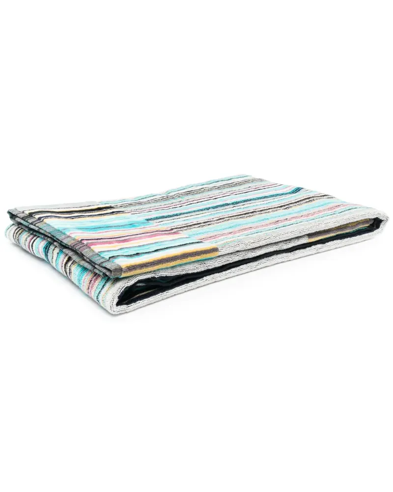 Missoni Home Gestreiftes Jazz Badetuch - Blau Blau