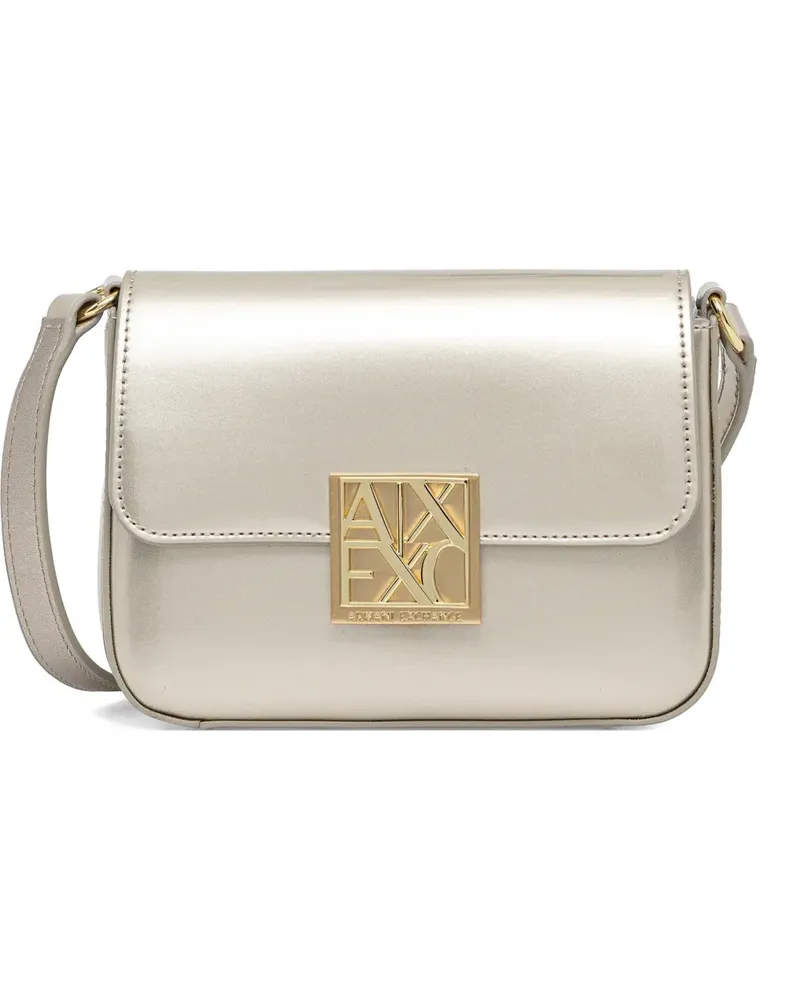 Armani Exchange logo-embellished cross-body bag - Silber Silber