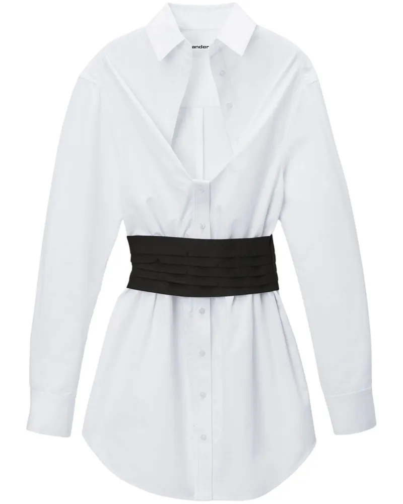 Alexander Wang Minikleid im Deconstructed-Look - Weiß Weiß