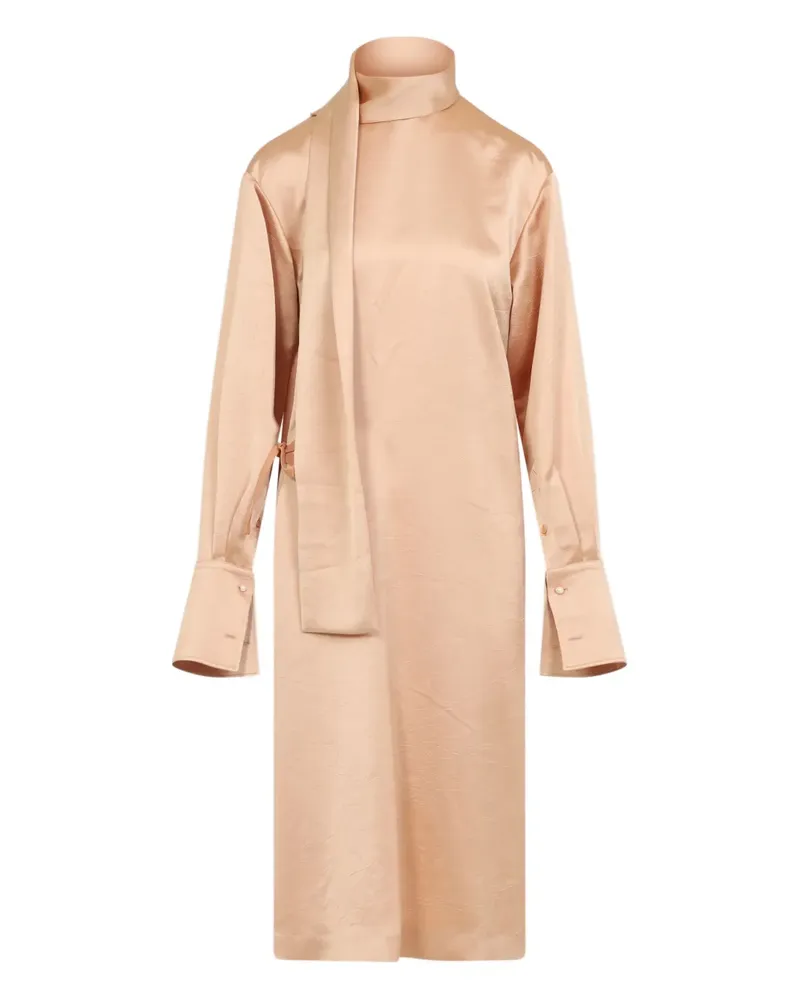 Carven scarf-neck dress - Nude Nude