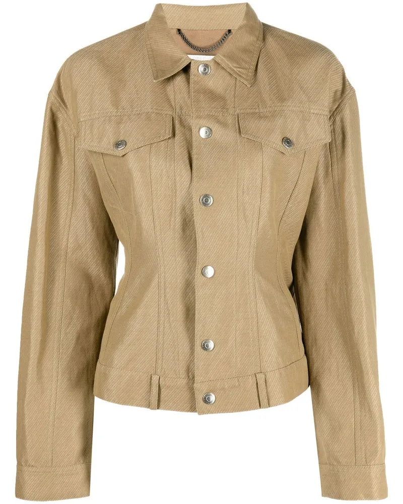 Stella McCartney Schmale Jacke - Nude Nude