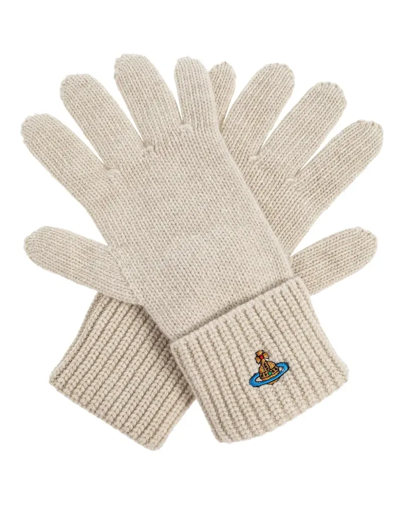 Vivienne Westwood Handschuhe mit Logo - Nude Nude