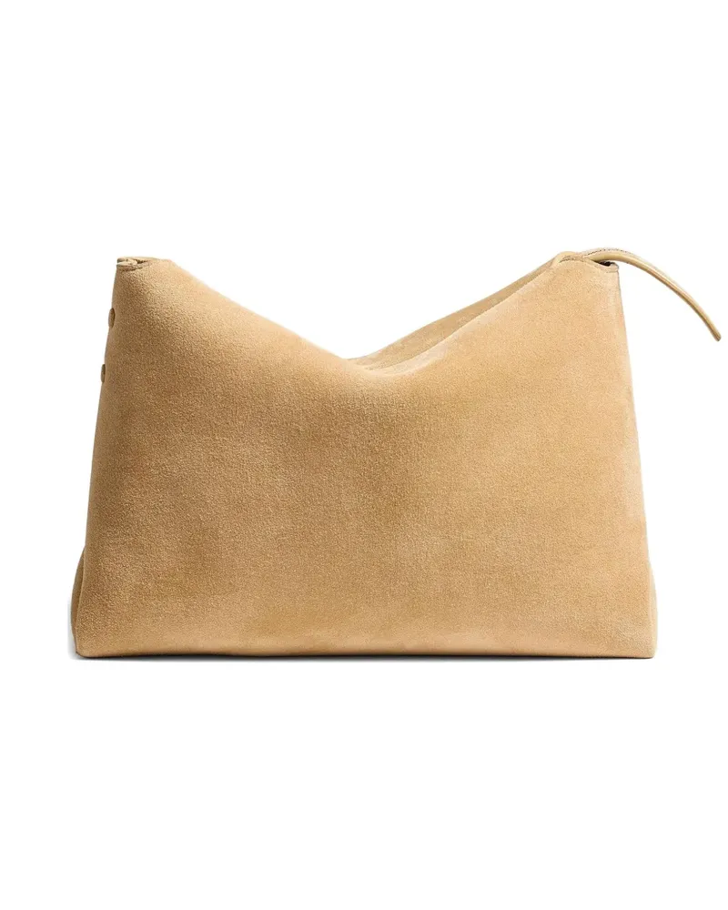 KHAITE Lina Umhängetasche aus Wildleder - Gelb Gelb