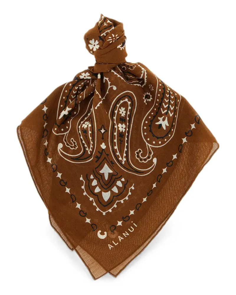 Alanui Halstuch mit Paisley-Print - Braun Braun