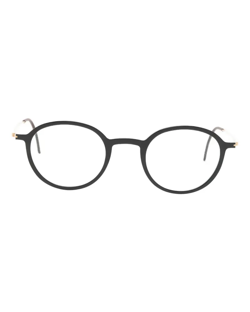 Lindberg Brille mit rundem Gestell - Schwarz Schwarz