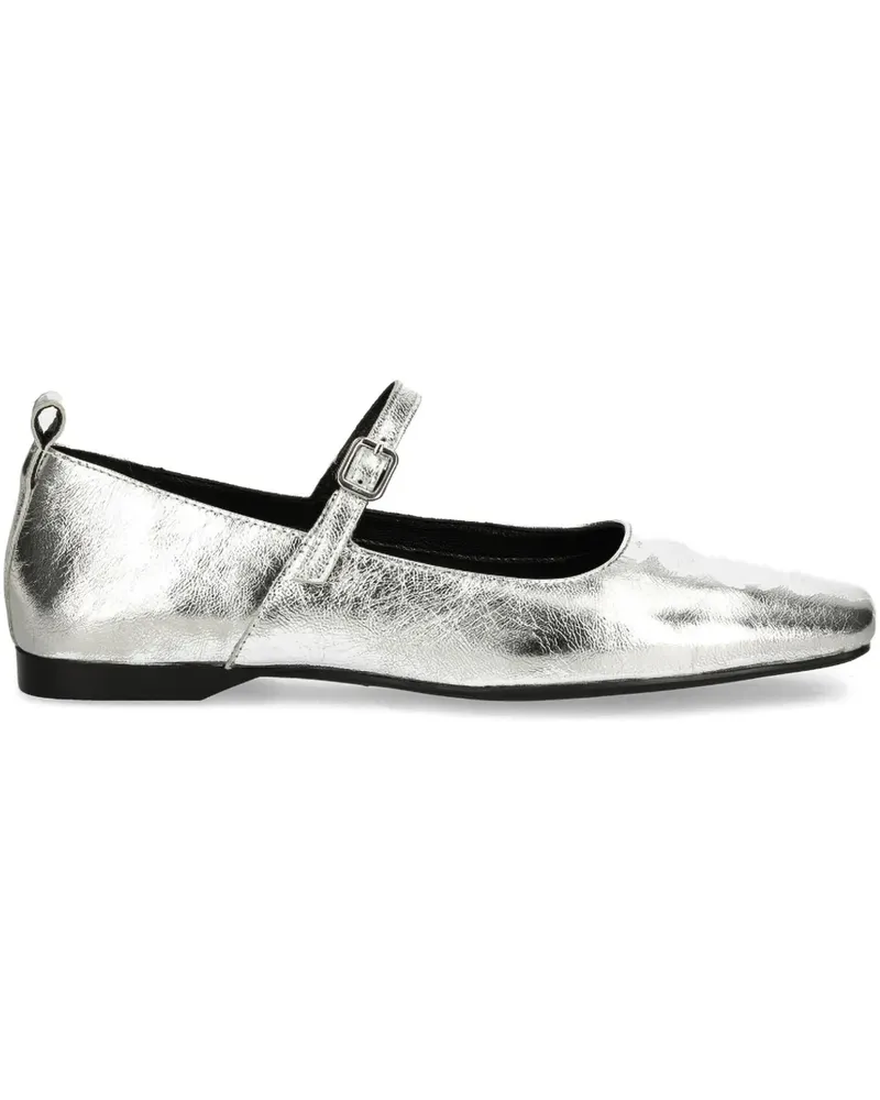 Vagabond Delia Ballerinas mit eckiger Kappe - Silber Silber