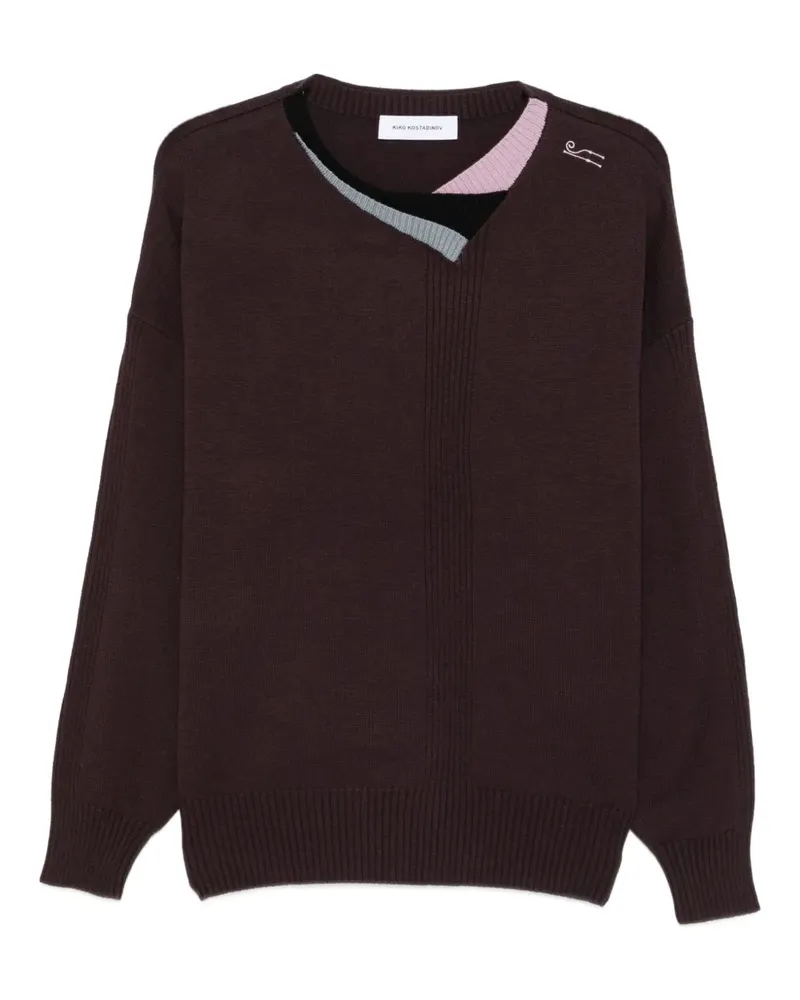 KIKO KOSTADINOV Pullover mit Rundhalsausschnitt - Braun Braun