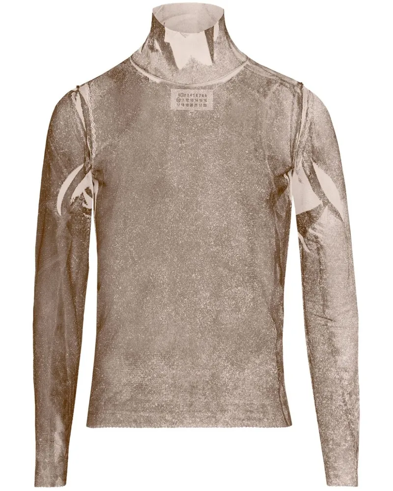 Maison Margiela Oberteil aus Seide - Grau Grau