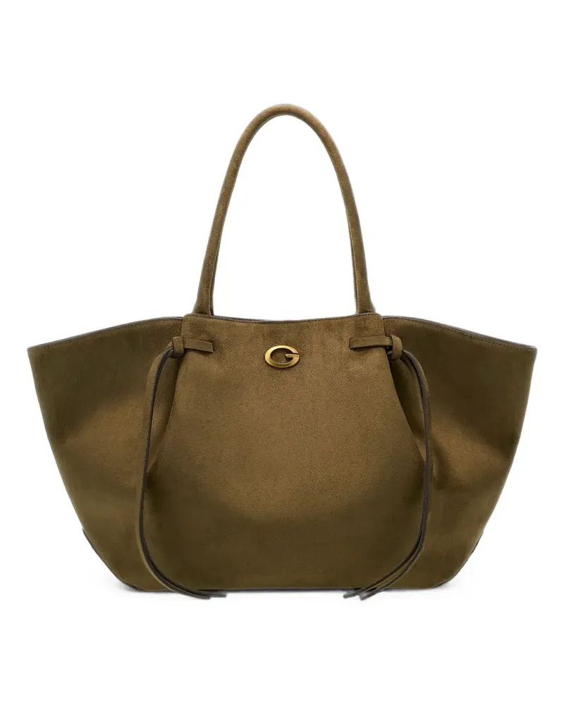 Guess Allegra suede tote bag - Grün Grün