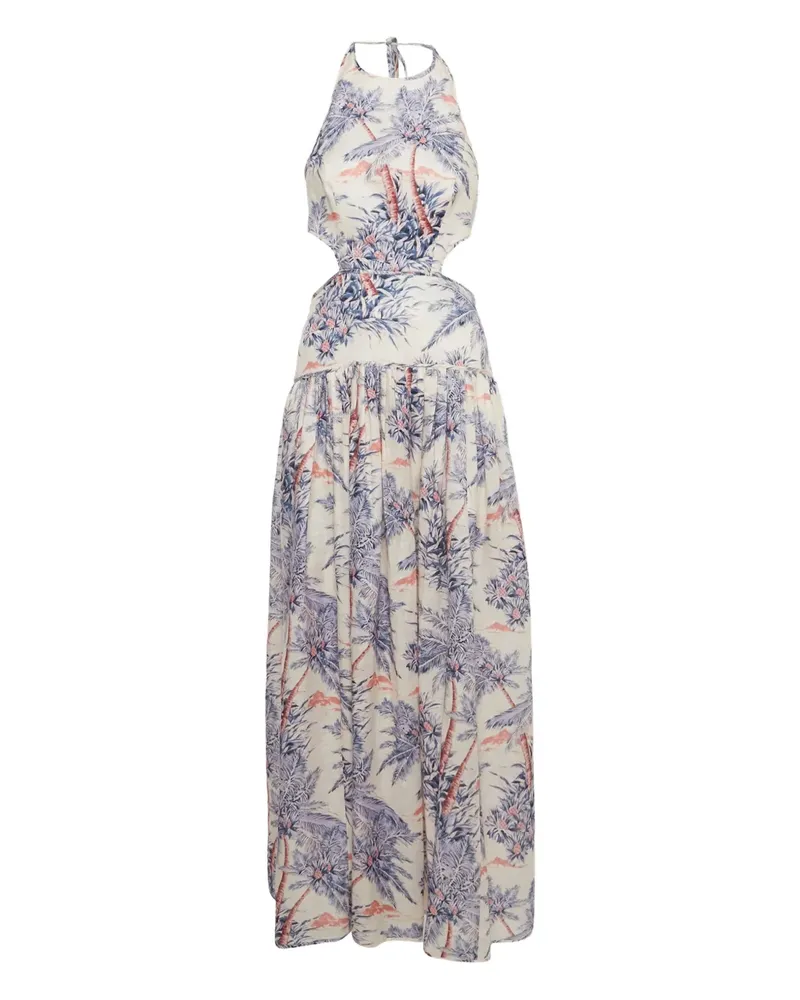 Zimmermann Kleid mit Muster - Nude Nude