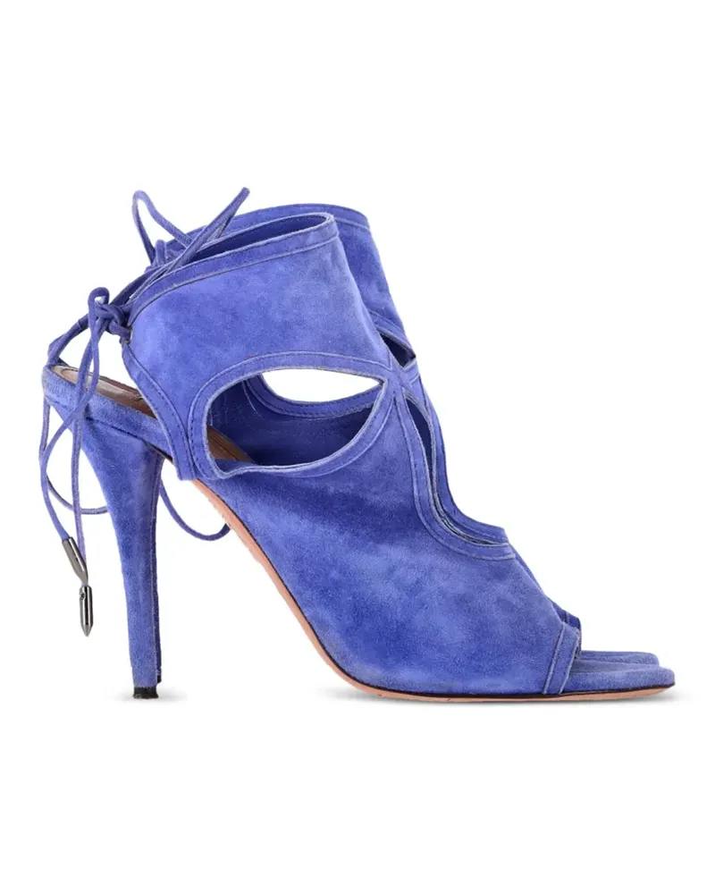 Aquazzura Sandalen mit Cut-Outs - Blau Blau