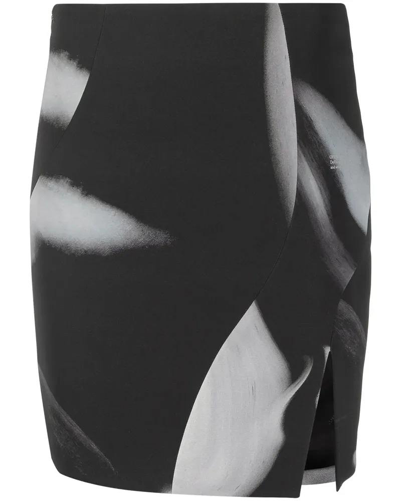 OFF-WHITE Liquid Melt Minirock - Schwarz Schwarz