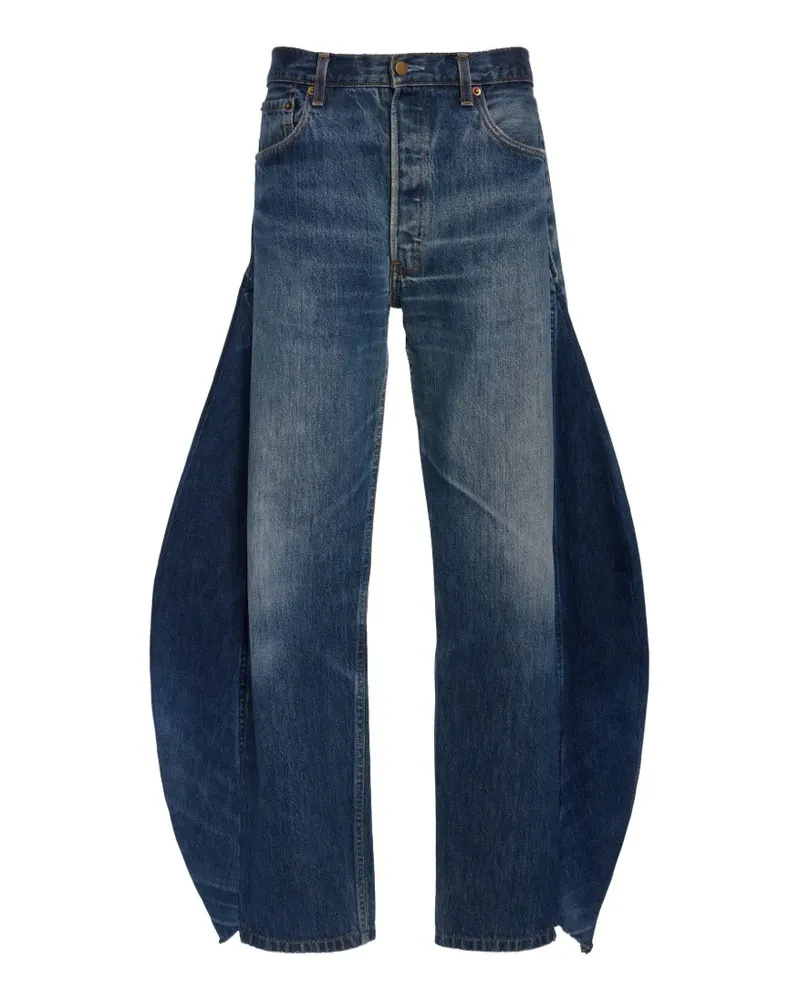A.W.A.K.E. Jeans mit seitlichen Einsätzen - Blau Blau