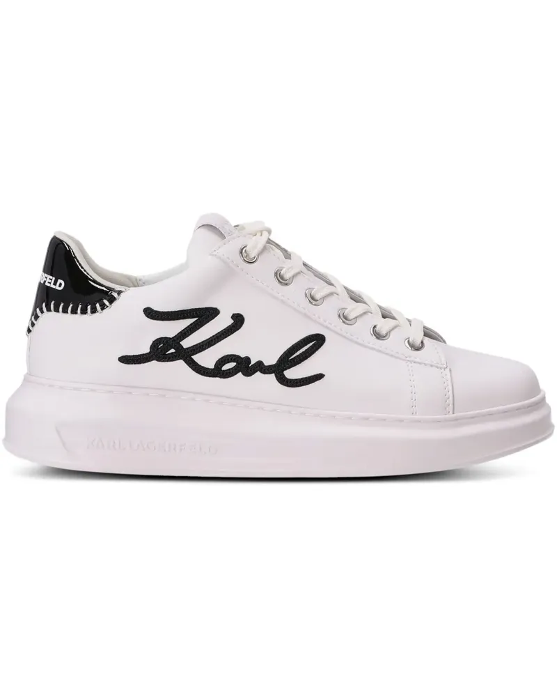 Karl Lagerfeld Sneakers mit Logo-Stickerei - Weiß Weiß