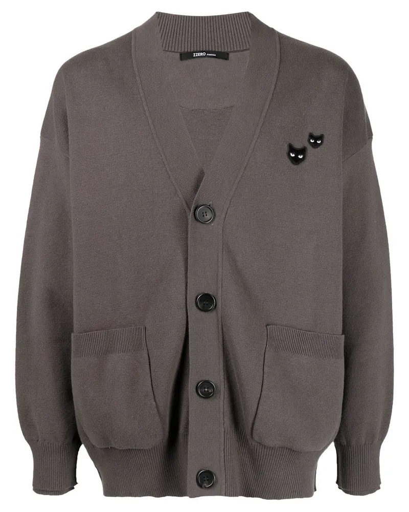 SONGZIO Twin Panther Cardigan - Grau Grau