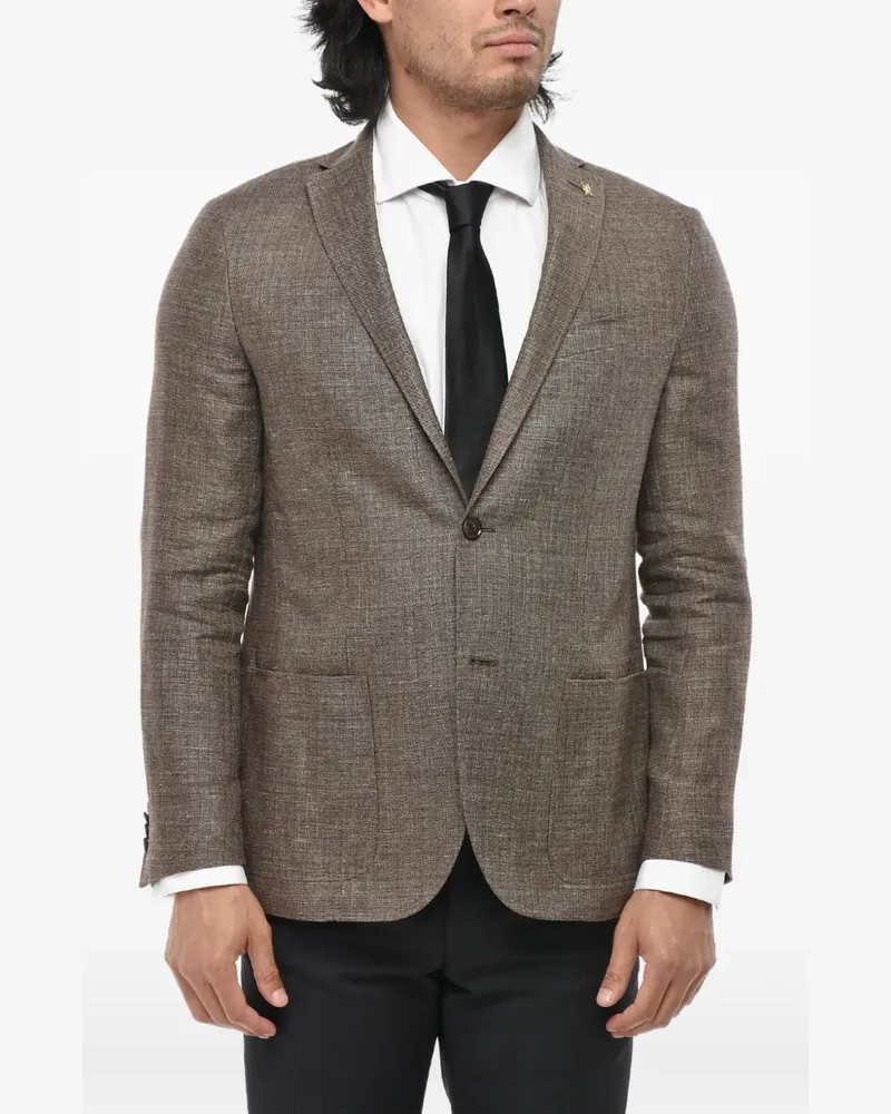 Corneliani single-breasted blazer - Braun Braun