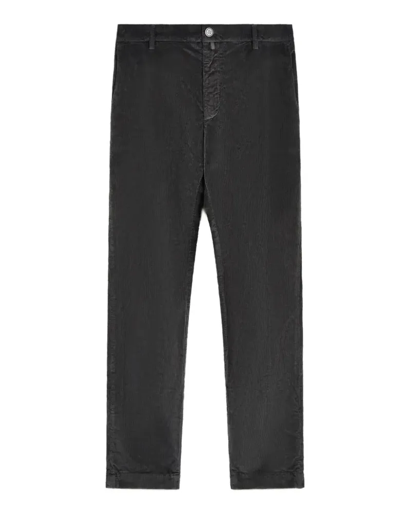 Jacob Cohën Cordhose mit Logo-Patch - Grau Grau