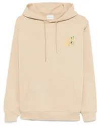 Drôle de Monsieur Hoodie mit Logo-Stickerei Nude