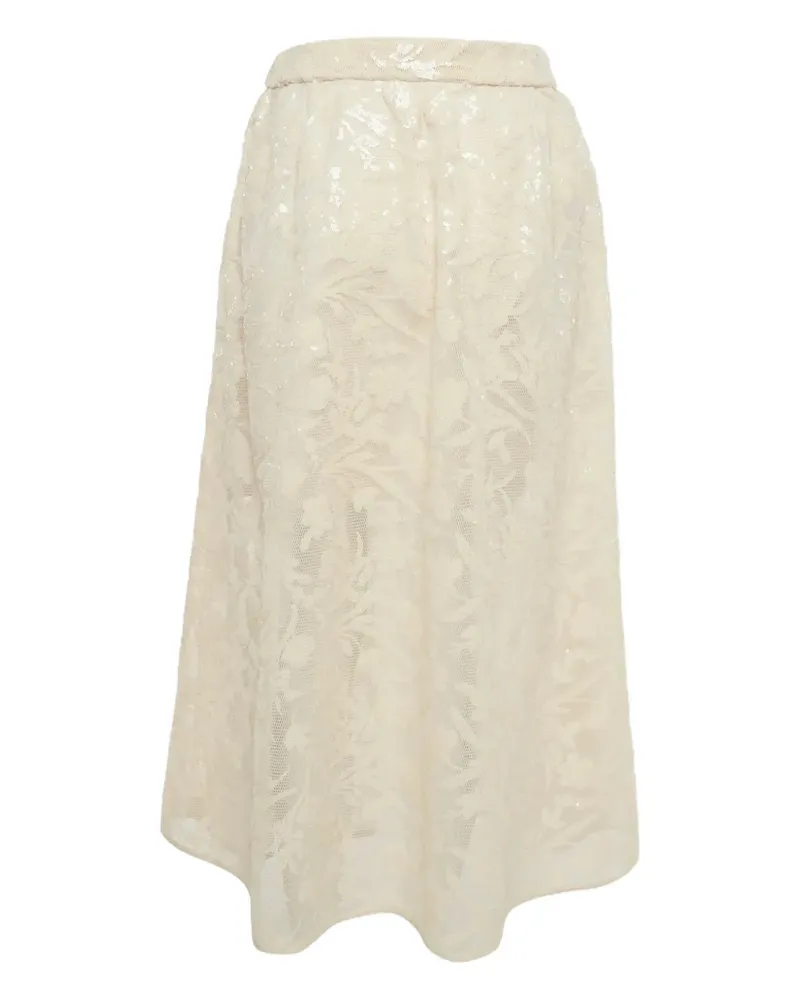 Maje sequin midi skirt - Nude Nude