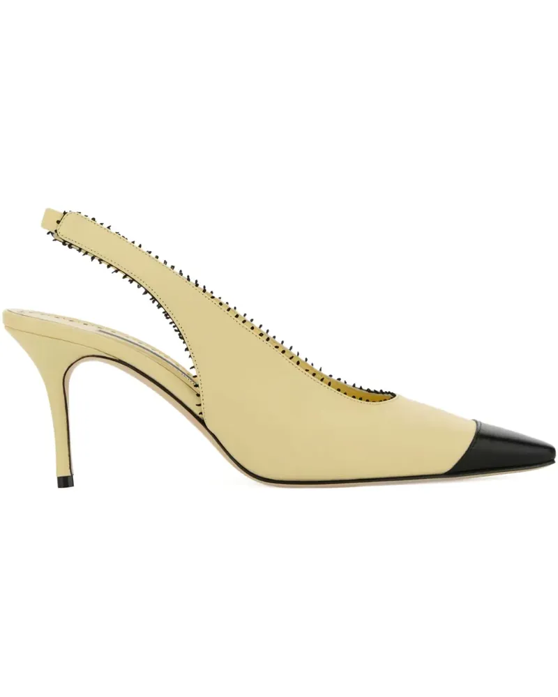 Manolo Blahnik Gaius Slingback-Pumps 70mm - Gelb Gelb
