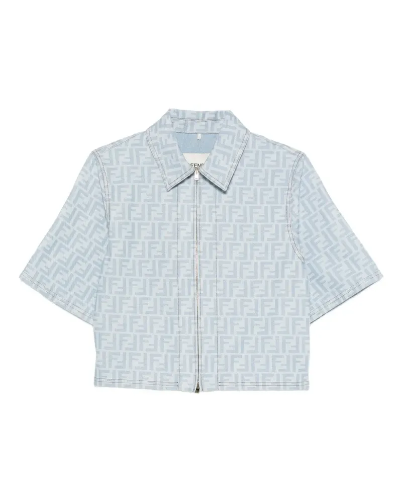Fendi light-blue FF denim jacket - Blau Blau