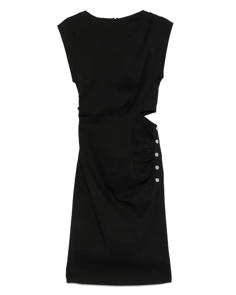 Pinko Cielo Midikleid - Schwarz Schwarz