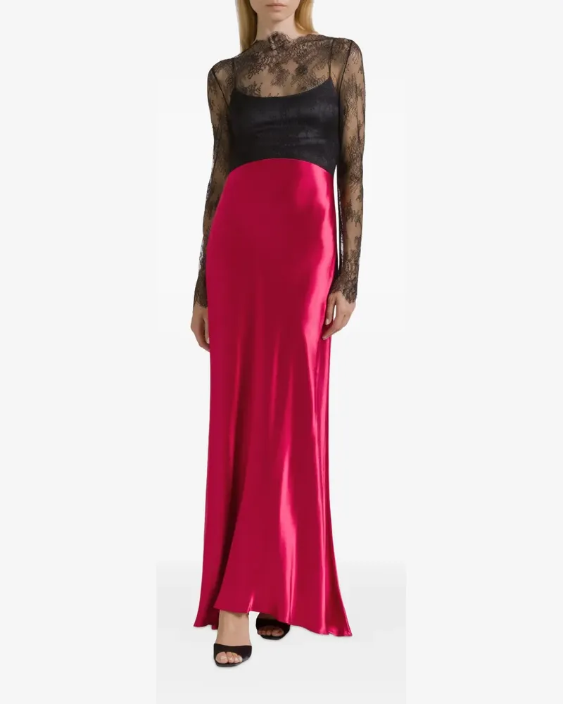 Alberta Ferretti Hemdkleid in Wickeloptik - Rosa Rosa