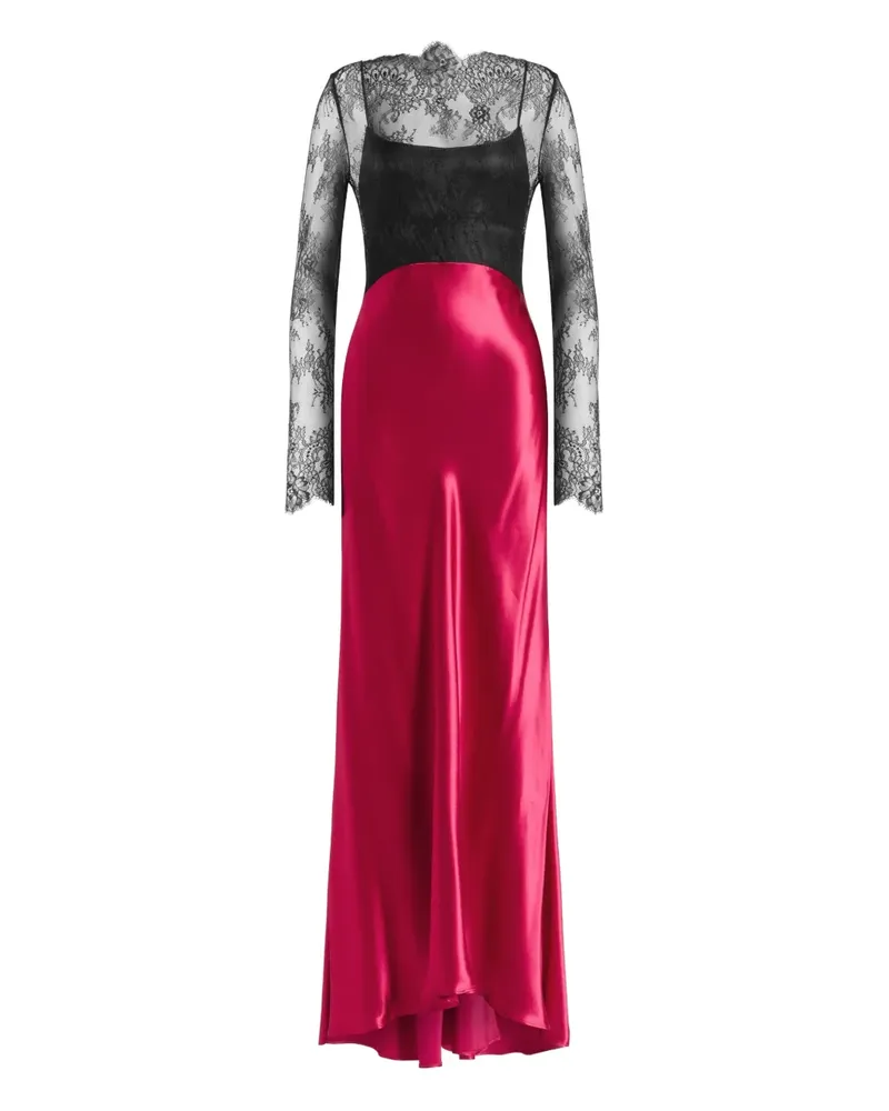 Alberta Ferretti Hemdkleid in Wickeloptik - Rosa Rosa