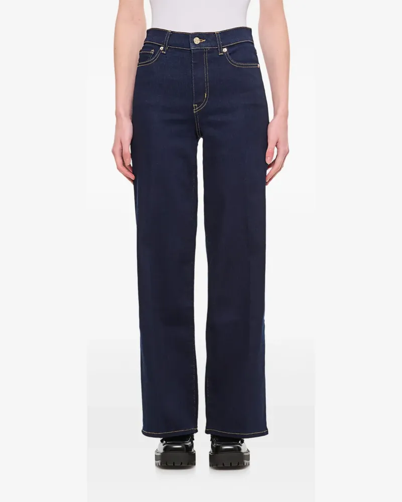 Frame Denim Jeans mit Kontrastnähten - Blau Blau