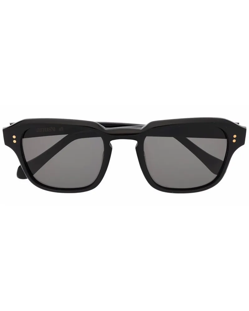 Nanushka Sonnenbrille mit eckigem Gestell - Schwarz Schwarz