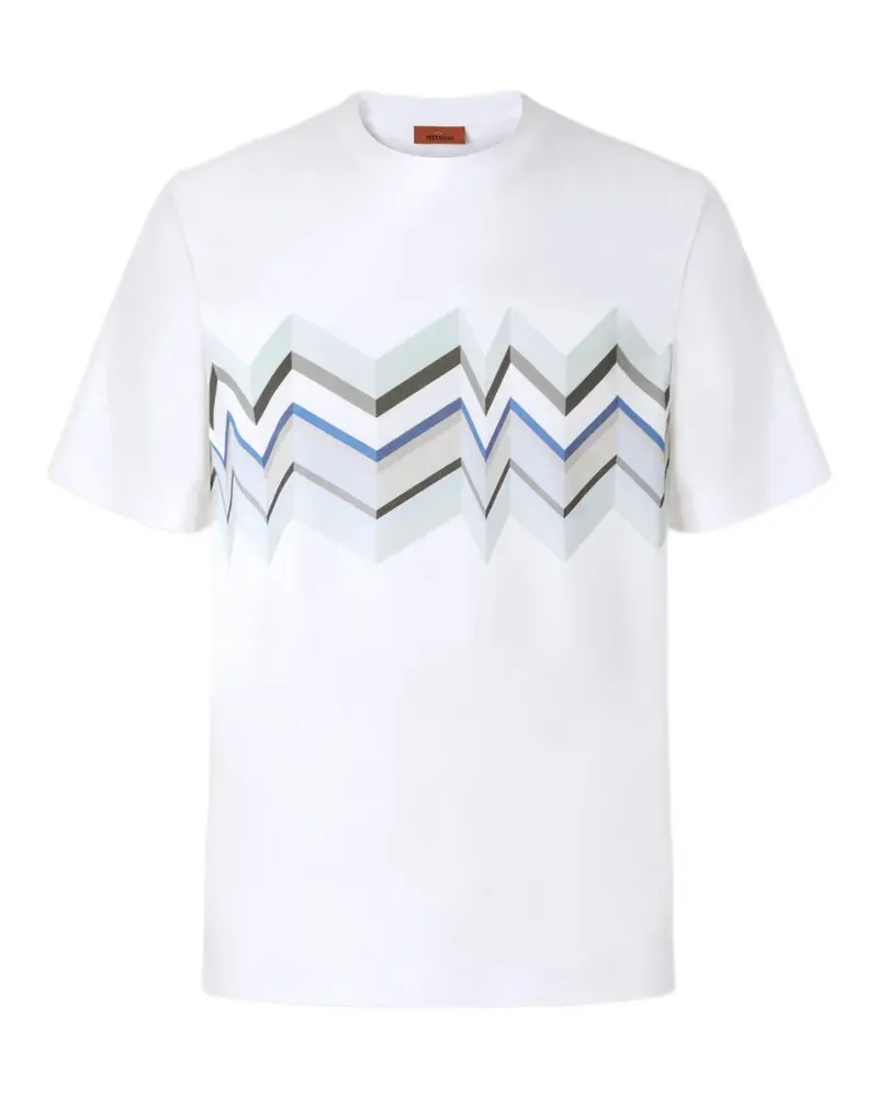 Missoni T-Shirt mit Zickzackmuster - Weiß Weiß