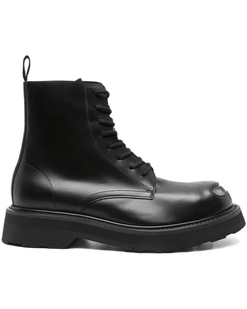 Kenzo Schnürstiefel aus Leder - Schwarz Schwarz