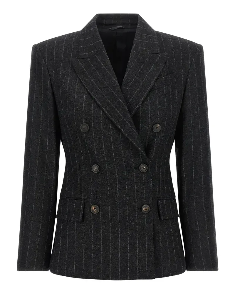 Brunello Cucinelli pinstripe blazer - Grau Grau