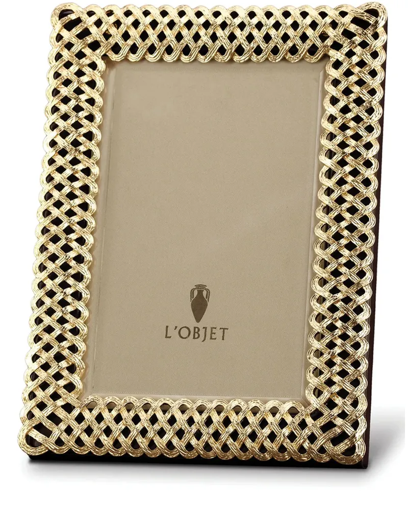 L’OBJET Braid Bilderrahmen (10cm x 15cm) - Gold Gold