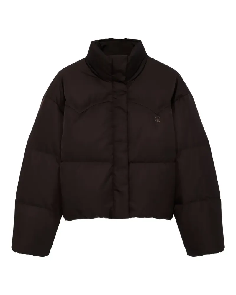 Anine Bing Oslo Cropped-Steppjacke - dark brown - Braun Braun