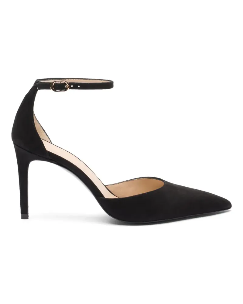 Stuart Weitzman Pumps mit Knöchelriemen 85mm - Schwarz Schwarz