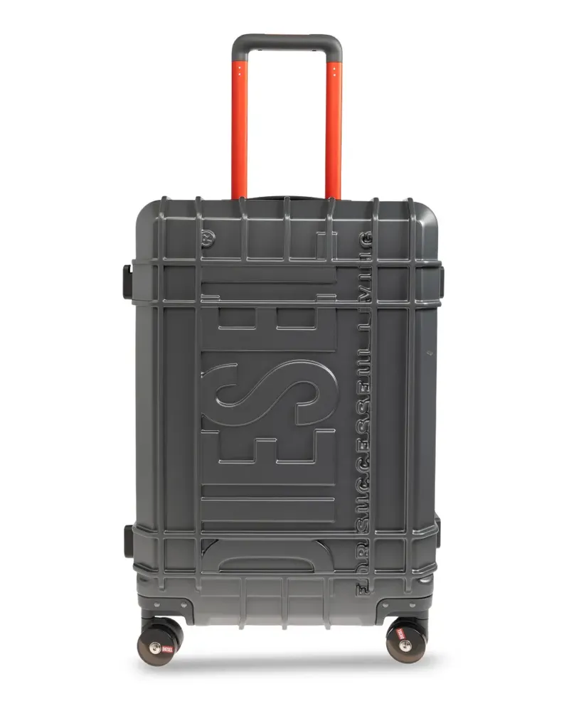 Diesel Koffer mit Logo-Prägung - Grau Grau