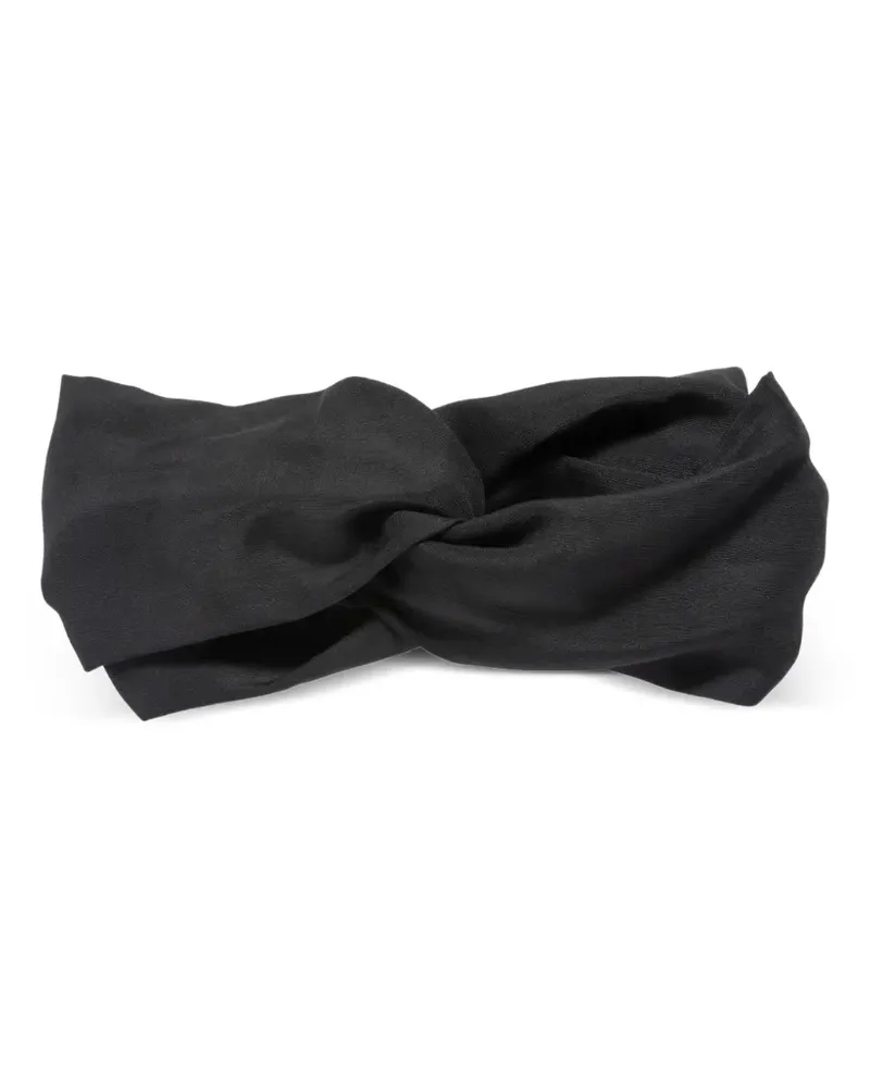 Jennifer Behr Jordan knot-detail head wrap - Schwarz Schwarz
