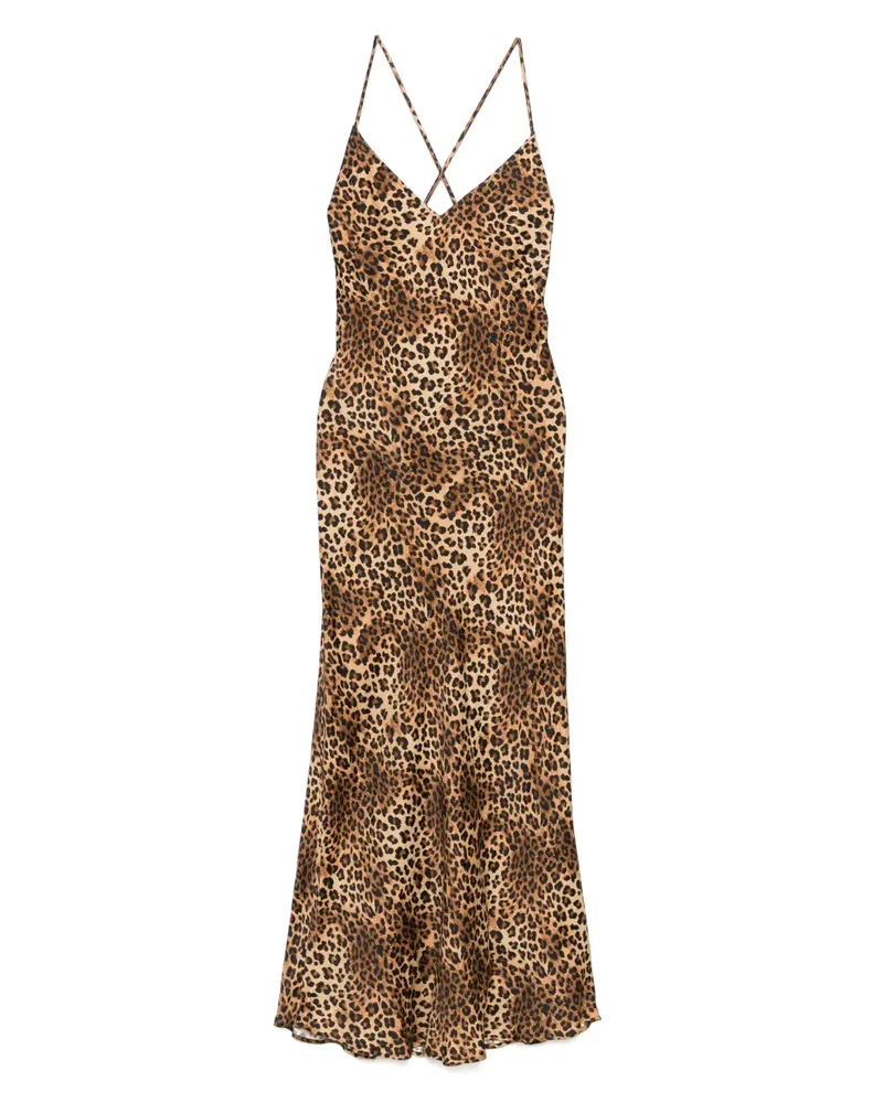 MC2 Saint Barth Midikleid mit Leoparden-Print - Nude Nude