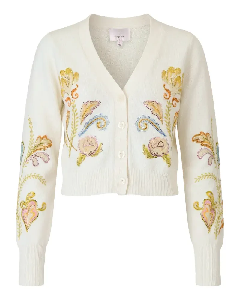 Cinq à Sept Verzierter Nikko Heirloom Cardigan - Nude Nude