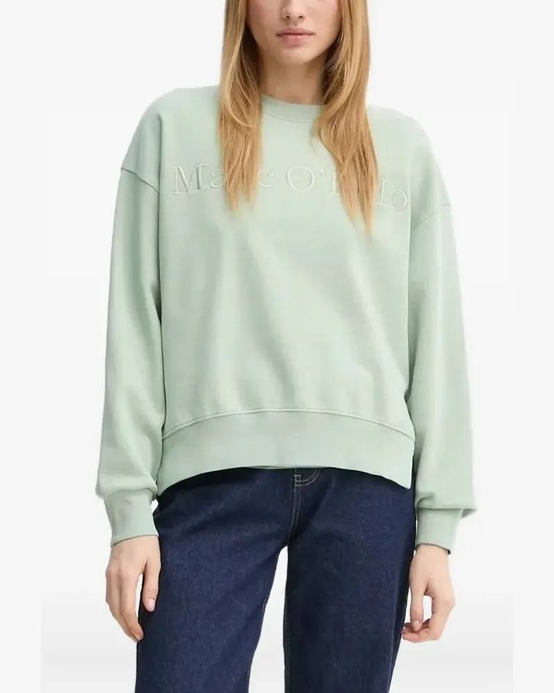 Marc O'Polo Sweatshirt mit Logo-Stickerei - Grün Grün