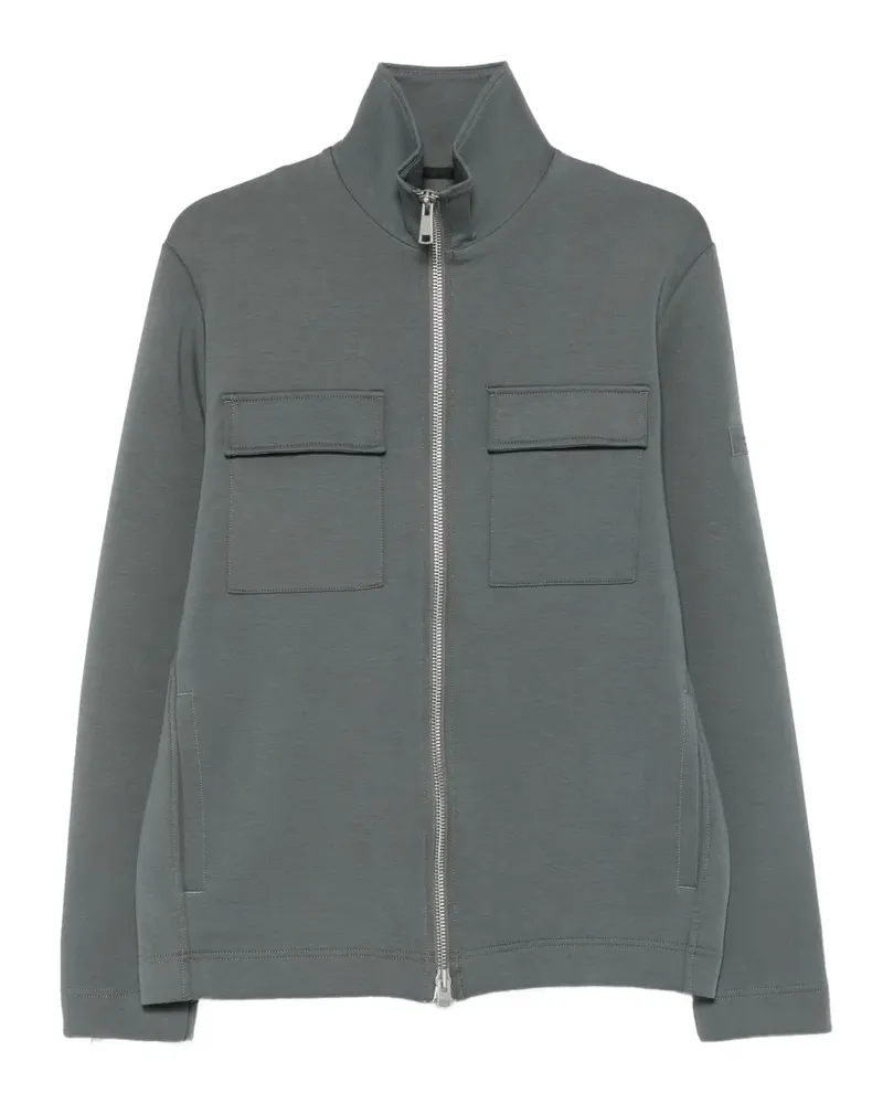 Marc O'Polo zip-fastening flap-pocket sweatshirt - Grau Grau