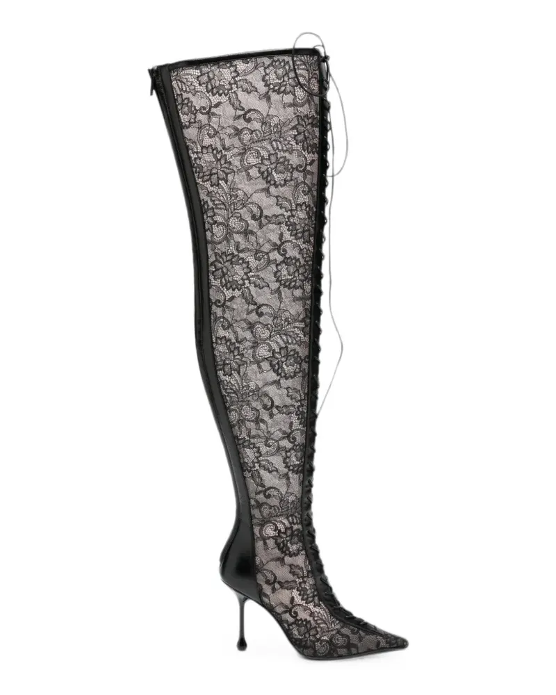 Jimmy Choo Scarlett lace-up over-the-knee boots - Schwarz Schwarz